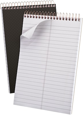 Ampad Gold Fibre Steno Book, 6 x 9, Gregg Ruled, 100 Sheets, Gray (20-808)