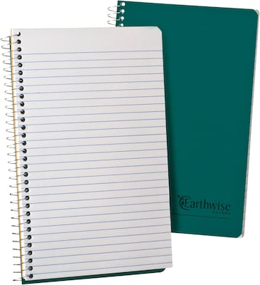 Oxford Earthwise 1-Subject Notebooks, 5 x 8, Narrow Ruled, 80 Sheets, Green (25-400R)