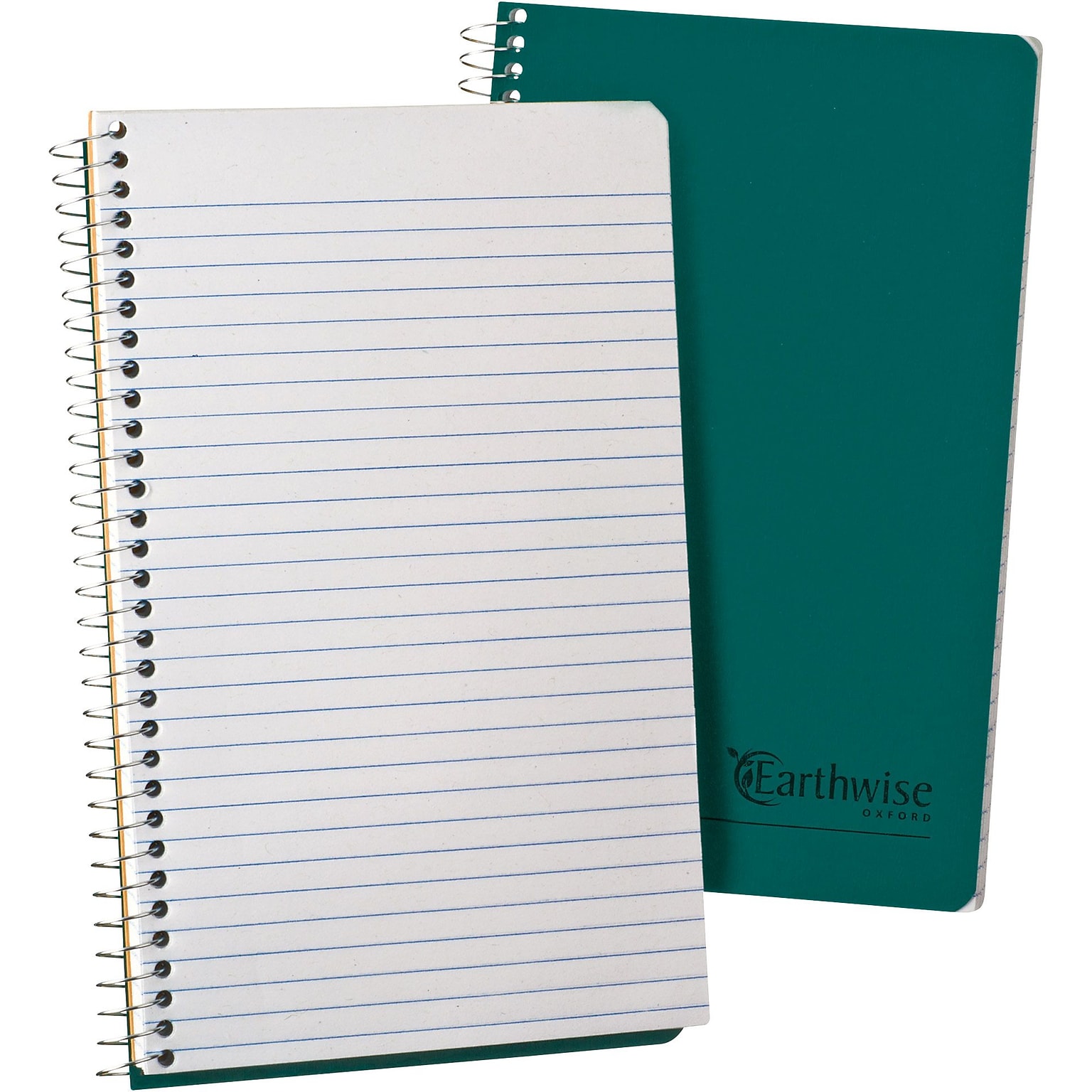 Oxford Earthwise 1-Subject Notebooks, 5 x 8, Narrow Ruled, 80 Sheets, Green (25-400R)