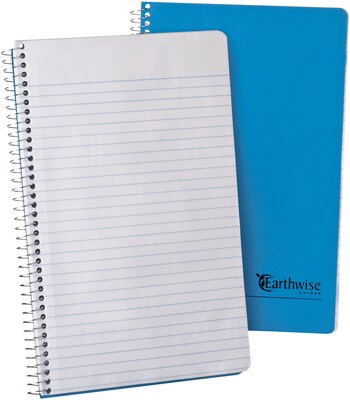Oxford Earthwise 1-Subject Notebooks, 6 x 9.5, College Ruled, 80 Sheets, Blue (25-203R)