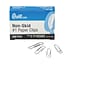 Quill Brand® Regular Non-Skid Paper Clips, 1000 Count, 1 Pack = 10 Boxes (P1KSNS)