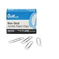 Quill Brand® Jumbo Non-Skid Paper Clips, 1000 Count, 1 Pack = 10 Boxes (P1JGNS)