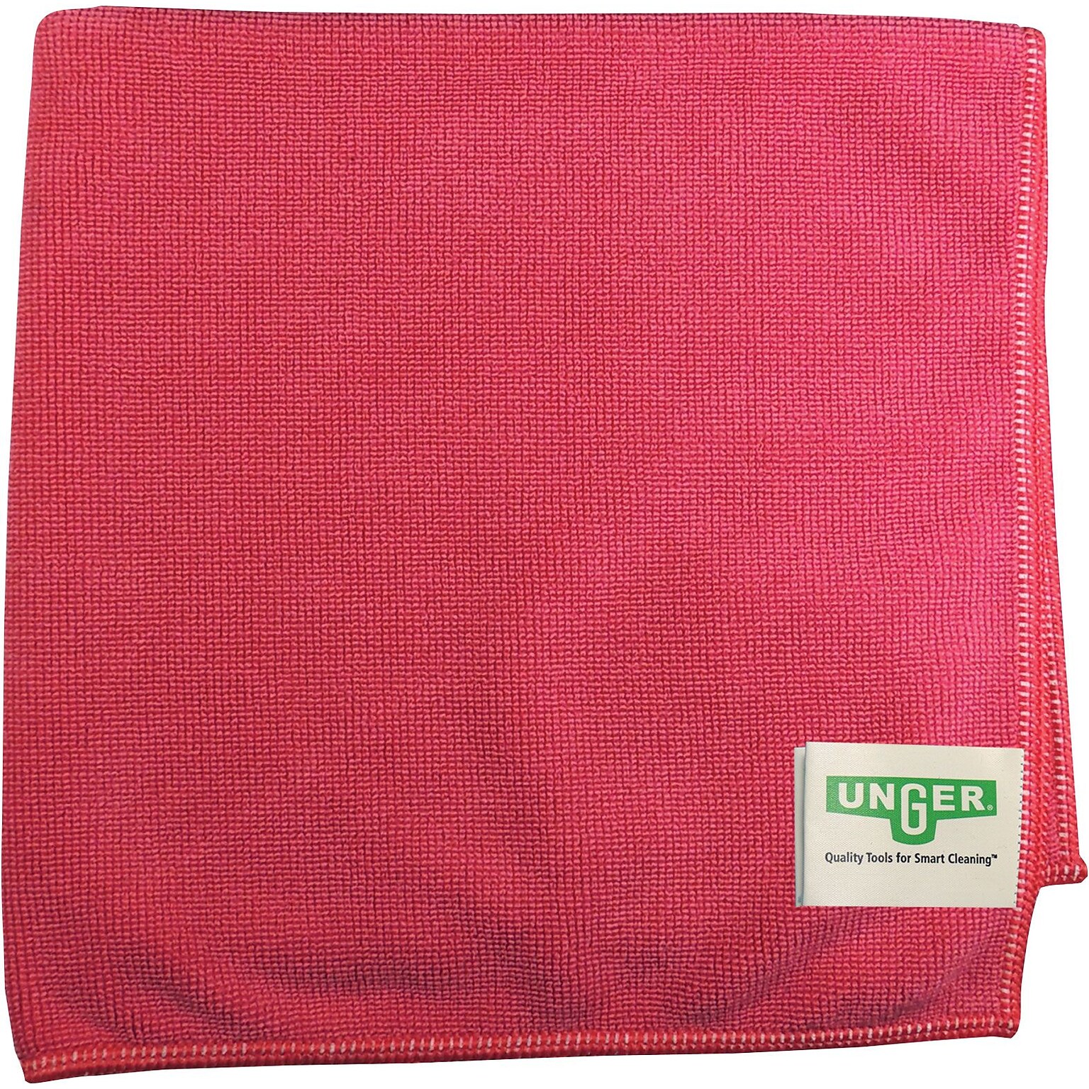 Unger Smart Color MicroWipe 4000, Red, 10/PK