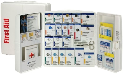 First Aid Only SmartCompliance Food Service Cabinet, ANSI Class A/ANSI 2021, 50 People, 289 Pieces,