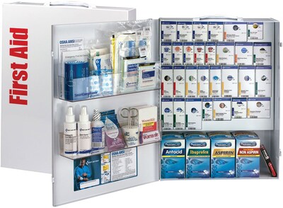 First Aid Only® XL SmartCompliance® General Business First Aid Cabinet With Medications, Metal (90732)