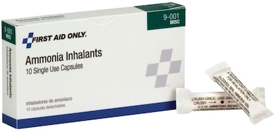 First Aid Only Ammonia Inhalants, 10/Box (A5009-AMP)