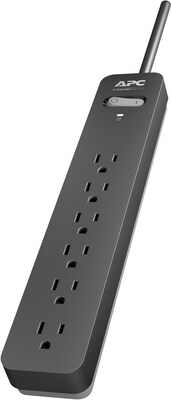 APC SurgeArrest Essential 6 Outlet 540 Joules Surge Protector With 3 Feet Cord (PE63)