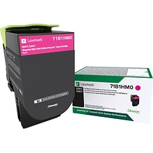 Lexmark 71 Magenta High Yield Toner Cartridge, Prints Up to 3,500 Pages (71B1HM0)