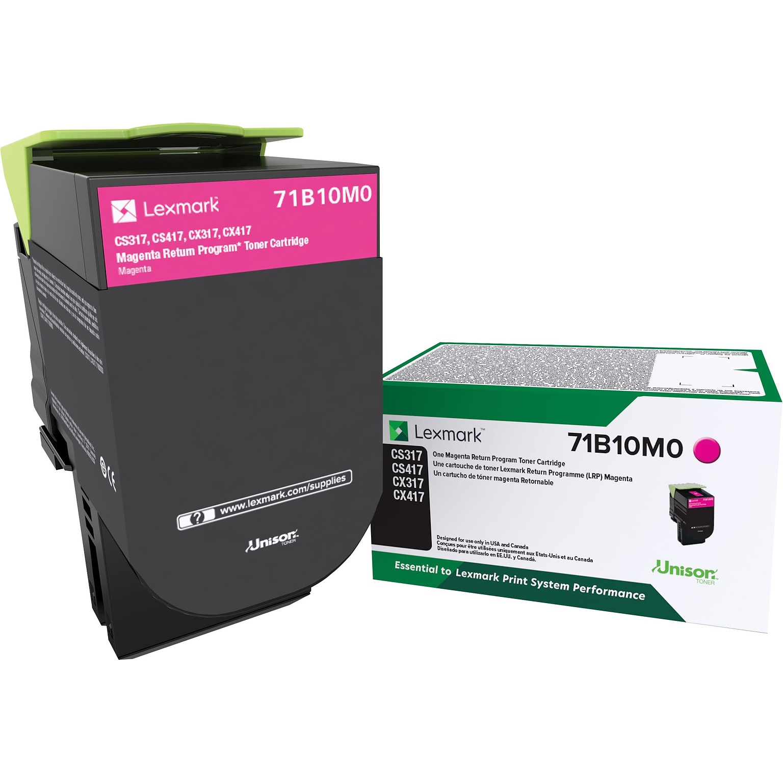 Lexmark 71 Magenta Standard Yield Toner Cartridge