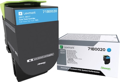 Lexmark 71 Cyan Standard Yield Toner Cartridge