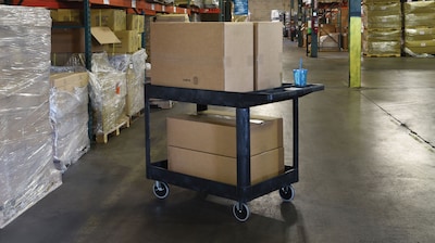 33IN Two Shelf Utility Cart