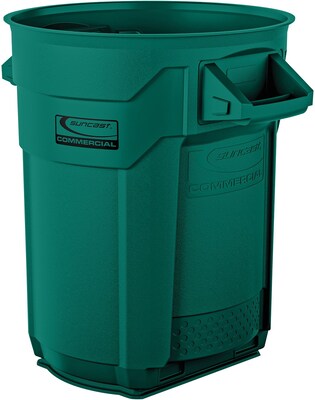 Suncast Commercial Utility Trash Can, 20 Gallon, Green (BMTCU20G)