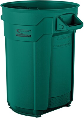 Suncast Commercial Utility Trash Can, 32 Gallon, Green (BMTCU32G)