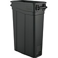 Suncast Commercial Slim Trash Can w/ Handles, 23 Gallon, Gray (TCNH2030)