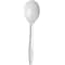 Dixie Plastic Soup Spoon, 5-9/16” Medium-Weight, White, 1000/Pack (PSM21)