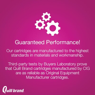 Quill Brand Remanufactured Ink Cartridge Comparable to Canon® CLI-221C Cyan (100% Satisfaction Guaranteed)