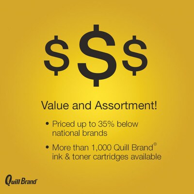 Quill Brand Remanufactured Ink Cartridge Comparable to Canon® CLI-221C Cyan (100% Satisfaction Guaranteed)
