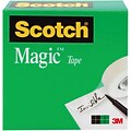 Scotch® Magic™ Tape Refill, Invisible, Write On, Matte Finish, 3/4 x 36 yds., 1 Core, 1 Roll, (810