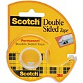 Scotch® Double Sided Permanent Tape, 1/2 x 12.5 yds., 1/Roll (137)