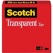 Scotch® Transparent Tape, 1 in. x 2592 in., 1 Box/Pack (600-12592CT)