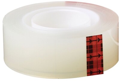 Scotch Transparent Clear Tape Refill, 1" x 72 yds., 3" Core, Clear, 36 Rolls/Pack, 36/Carton(600-12592CT)