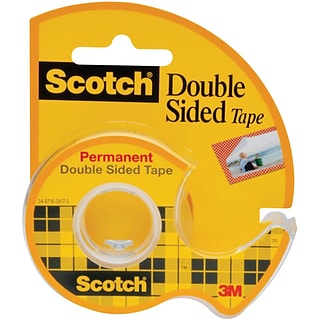 Scotch® Permanent Double Sided Tape w/Refillable Dispenser, 1/2 x 6.94 yds., 1 Core, 1 Roll (136)