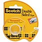 Scotch® Permanent Double Sided Tape w/Refillable Dispenser, 1/2" x 6.94 yds., 1" Core, 1 Roll (136)