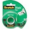 Scotch® Magic™ Tape with Refillable Dispenser, Invisible, Write On, Matte Finish, 1/2 x 12.5 yds. 1