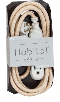 360 Electrical Habitat™ Braided Extension Cord (Modern)(8 - Gold)