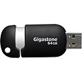 Gigastone 64GB USB 2.0, Black and Silver (GS-Z64GCNBL-R)