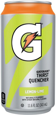 Gatorade® Liquid Concentrate Ready-To-Drink Energy Drink, 11.6 oz Can, Lemon-Lime