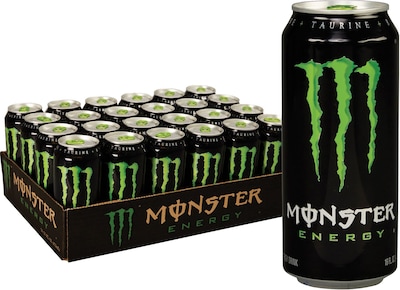 Monster Energy Original Drink, 16 Oz. Cans, 24/Pack (133129)