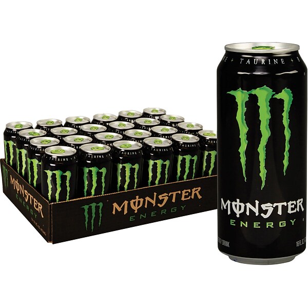Monster Energy Original Drink, 16 Oz. Cans, 24/Pack (133129