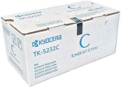 Kyocera TK-5232C Cyan Standard Yield Toner Cartridge