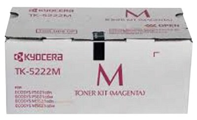 Kyocera TK-5222M Magenta Standard Yield Toner Cartridge