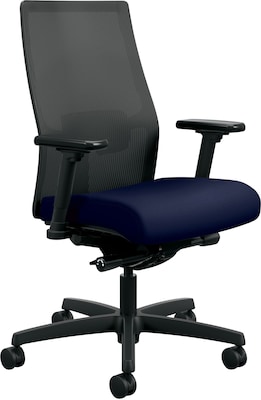 HON Ignition ilira-Stretch Mesh Back Task Chair, 20.0W x 19.0D, 19.0W x 29.0H, Navy