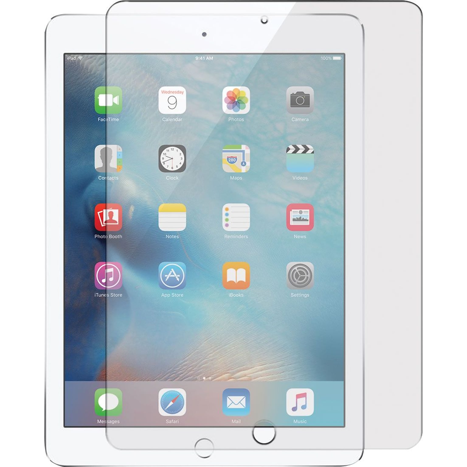 Targus Tempered Glass Screen Protector for iPad (2017), 9.7 inch iPad Pro, iPad Air 2, and iPad Air