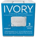 Ivory® Soap Bath Bar, 3.1 oz., 3 Bars/Pack, 24/Case (12364)