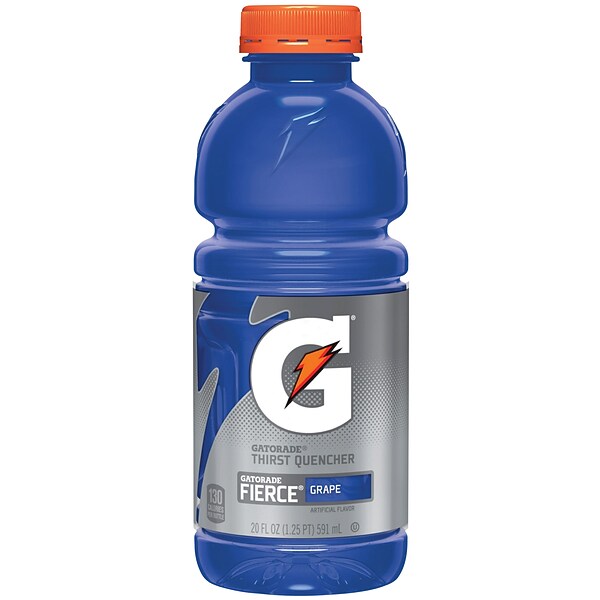 Gatorade Thirst Quencher Fierce Grape, 20 oz., 24 Bottles