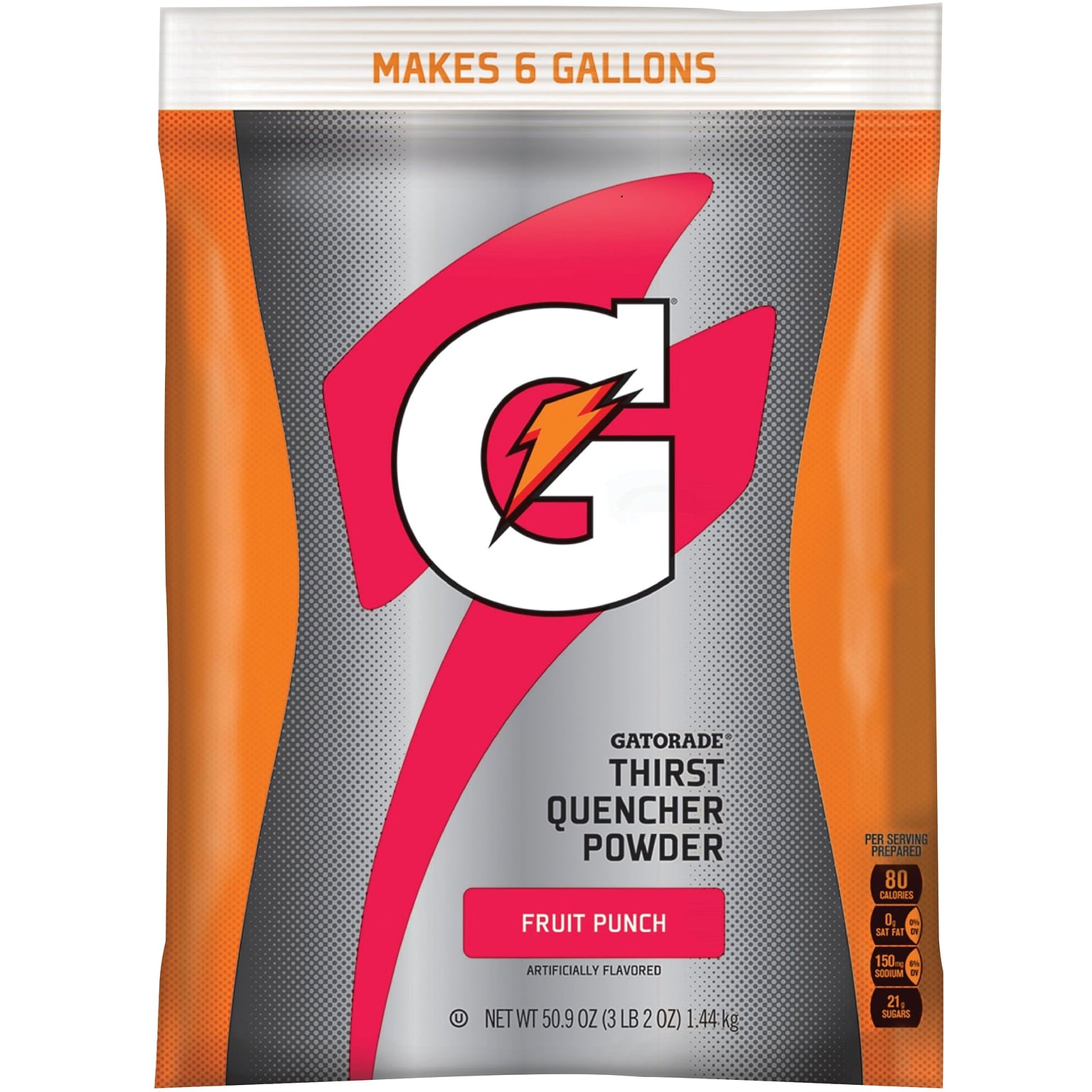 Gatorade Thirst Quencher Fruit Punch Powdered Sports Drink Mix, 51 Oz., 14/Carton (QUA33690)