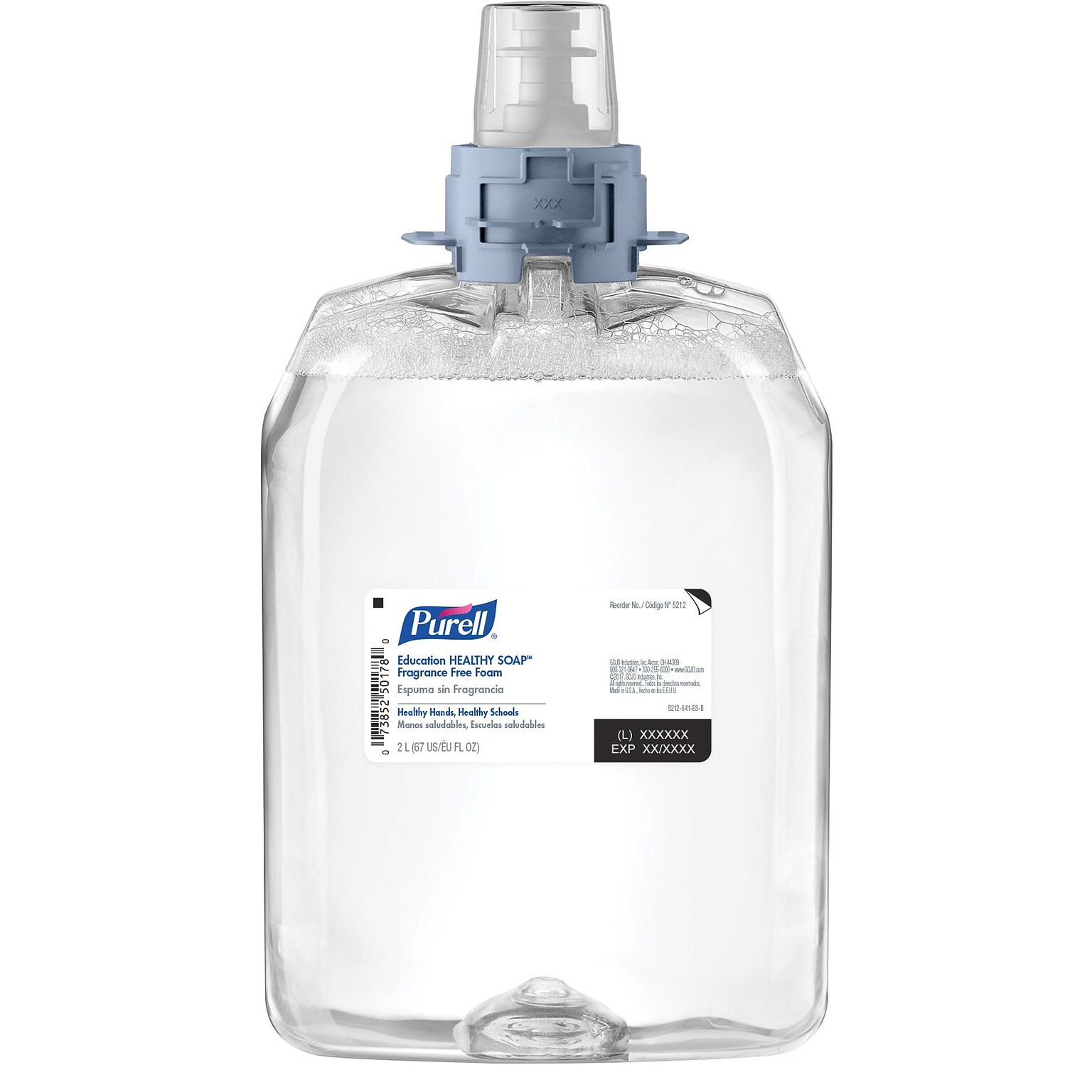 PURELL HEALTHY SOAP Foaming Hand Soap Refill for FMX 20 Dispenser, 2000 ml., 2/Carton (5212-02)