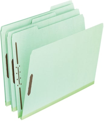 Pendaflex Extra-Sturdy Pressboard Expansion Fastener Folders, 1Expansion, 1/3 Cut Tabs, Letter Size