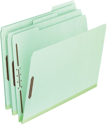 Pendaflex Heavy Duty Pressboard Expansion Fastener Folders, 2Expansion, 1/3 Cut Tabs, Letter Size,