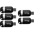 Gigastone 8GB USB2.0, Black and Silver (GS-Z08GCNBLX5-R)