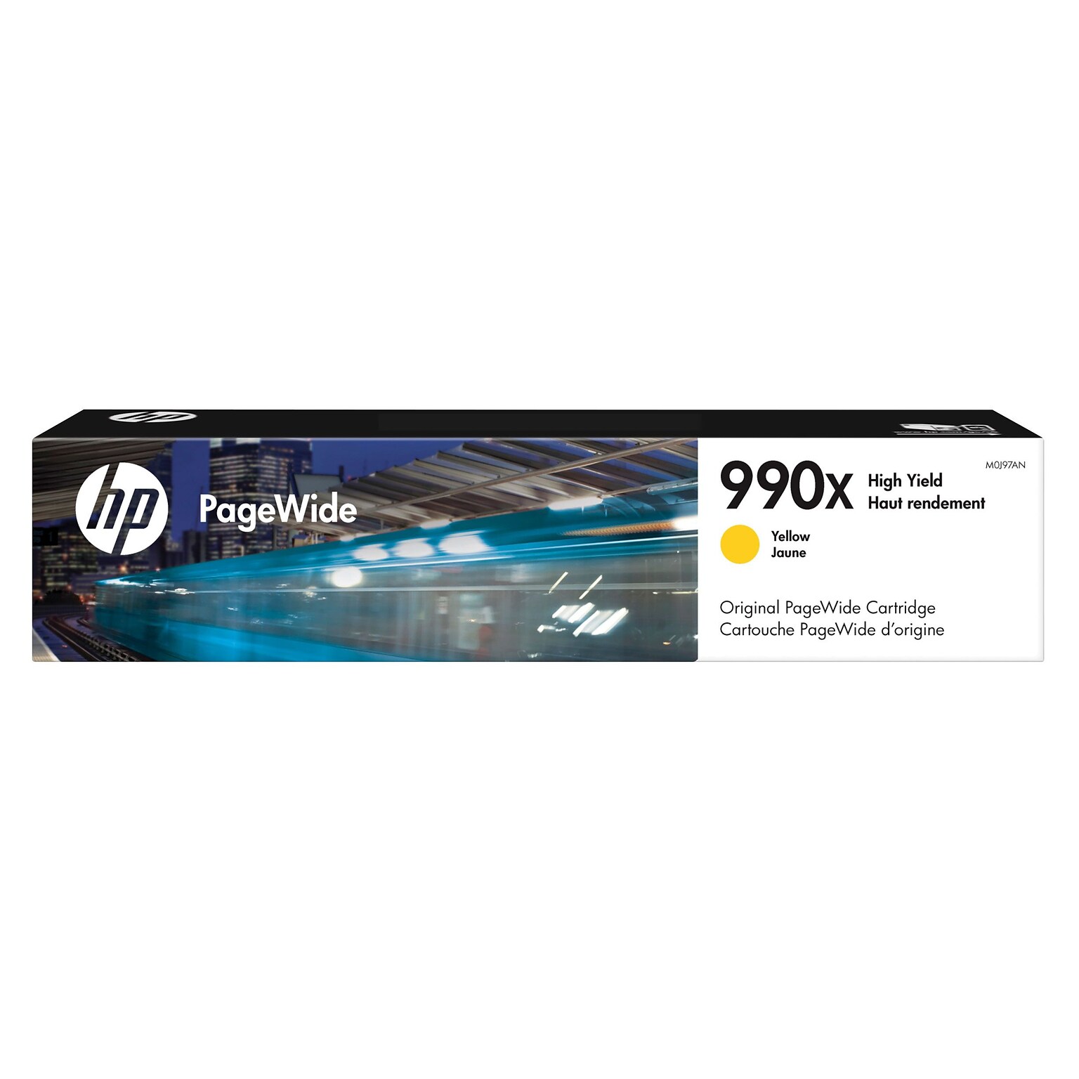HP 990X Yellow High Yield Ink Cartridge, Prints Up to 20,000 pages (M0J97AN)
