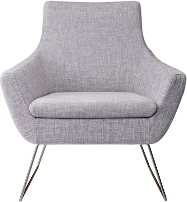 Adesso Home Kendrick Fabric Lounge Chair, Light Gray (GR2002-03)
