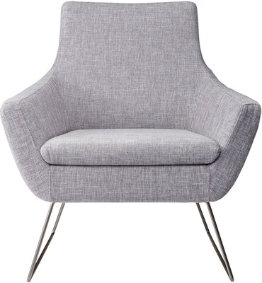 Adesso Home Kendrick Fabric Lounge Chair, Light Gray (GR2002-03)