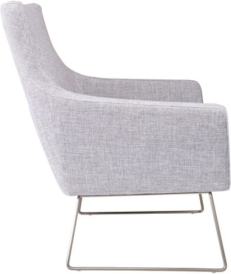 Adesso Home Kendrick Fabric Lounge Chair, Light Gray (GR2002-03)