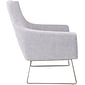 Adesso Home Kendrick Fabric Lounge Chair, Light Gray (GR2002-03)