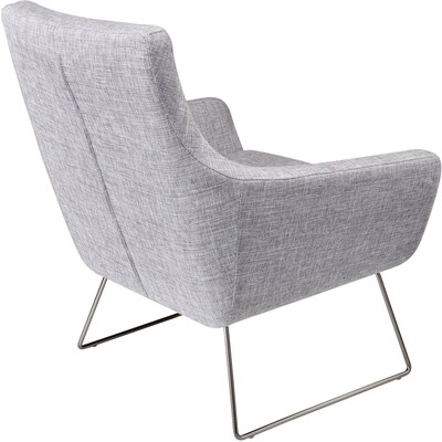 Adesso Home Kendrick Fabric Lounge Chair, Light Gray (GR2002-03)